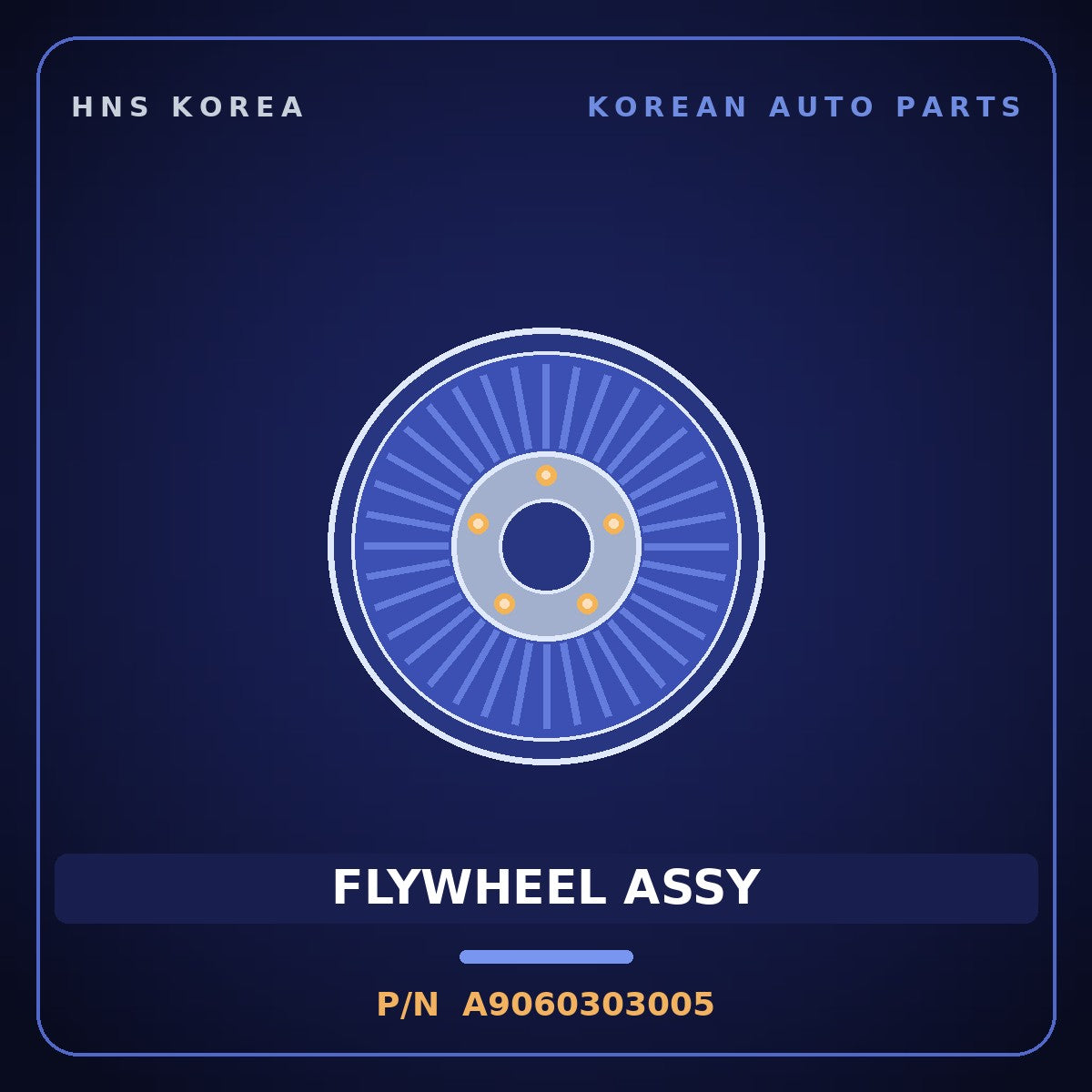 Genuine Mobis FLYWHEEL ASSY A9060303005 for Global 900 2003 HNS Parts Korea