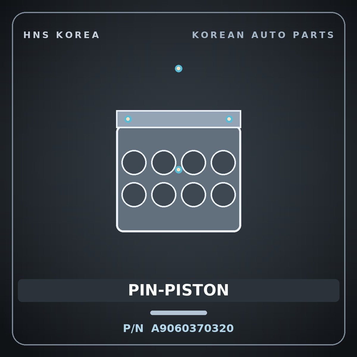 Genuine Mobis PIN-PISTON A9060370320 for Global 900 2003 HNS Parts Korea