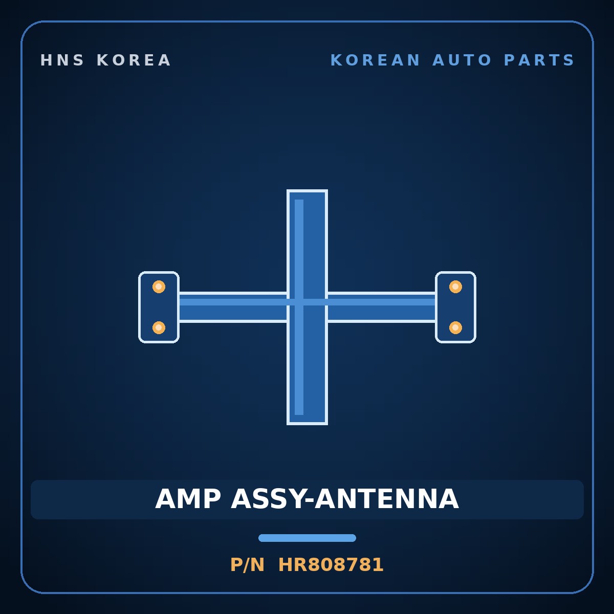 Genuine Mobis AMP ASSY-ANTENNA HR808781 for Galloper 1998 HNS Parts Korea