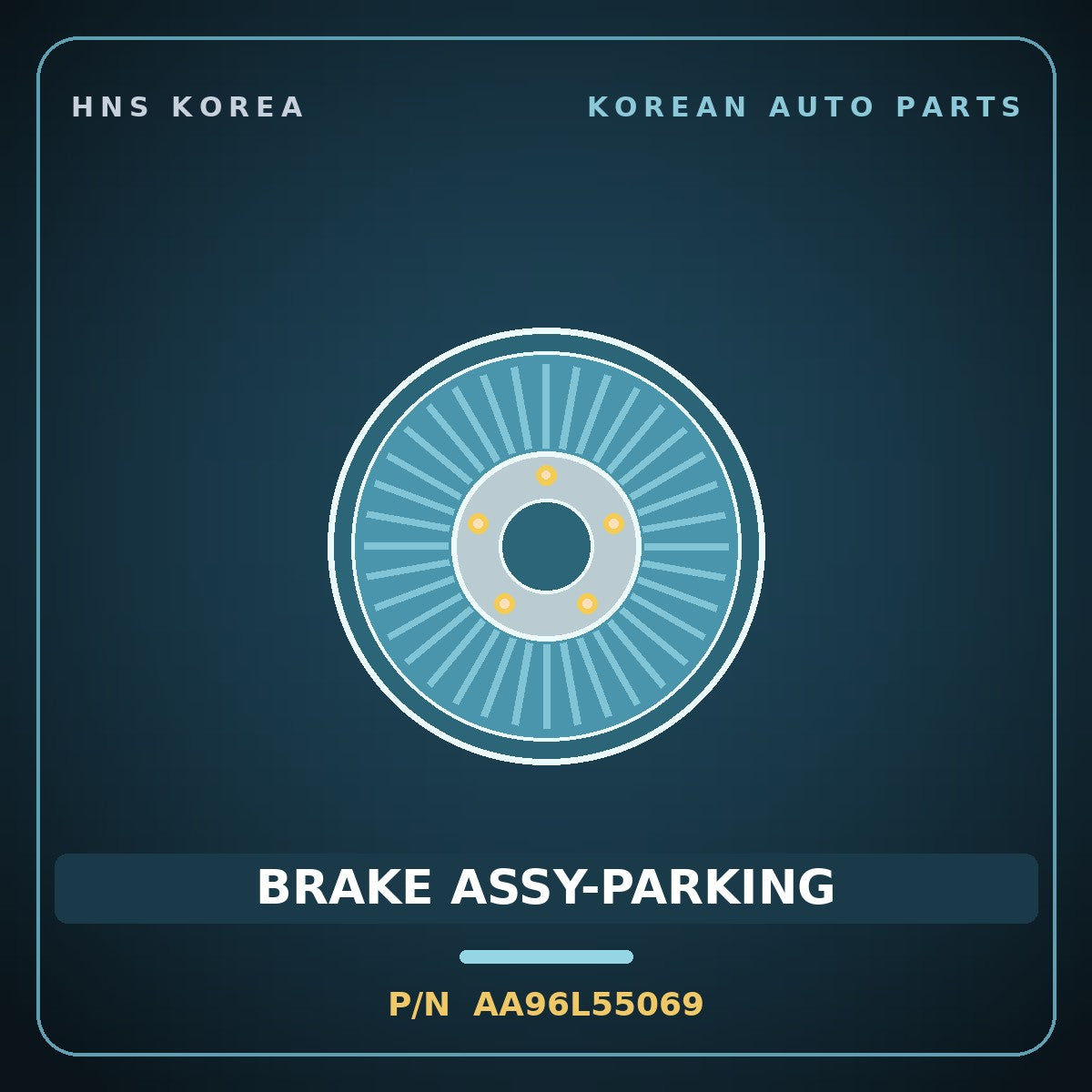 Genuine Mobis BRAKE ASSY-PARKING AA96L55069 for Granbird 2001 HNS Parts Korea