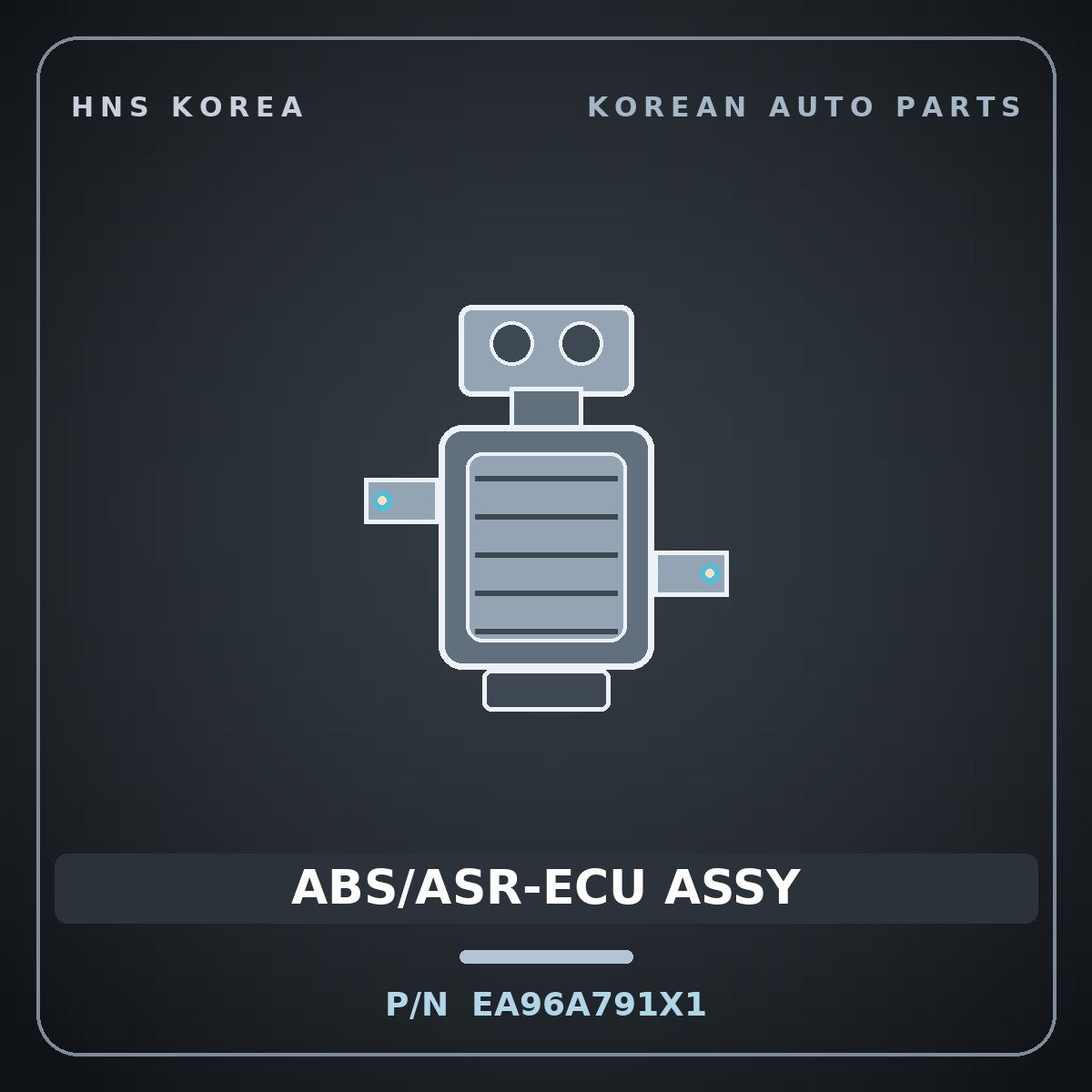 Genuine Mobis ABS/ASR-ECU ASSY EA96A791X1 for AM928/AM937 1998 HNS Parts Korea