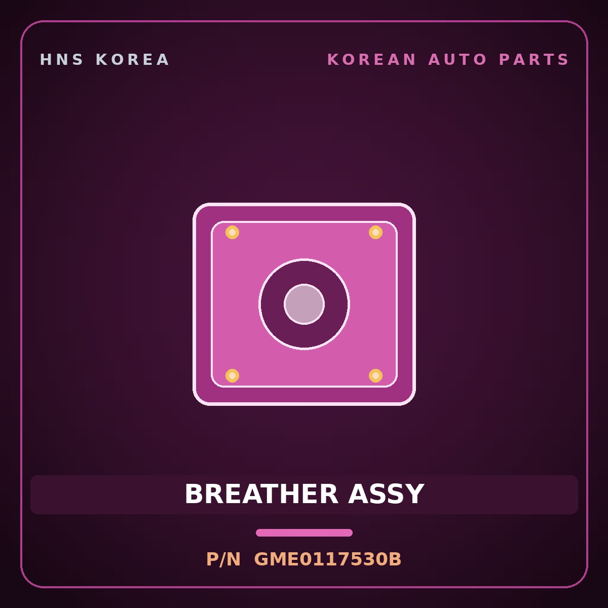 Genuine Mobis BREATHER ASSY GME0117530B for Mega Truck 2004 HNS Parts Korea