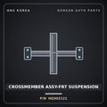 Genuine Mobis CROSSMEMBER ASSY-FRT SUSPENSION HQ302121 for Galloper 1990 HNS Parts Korea