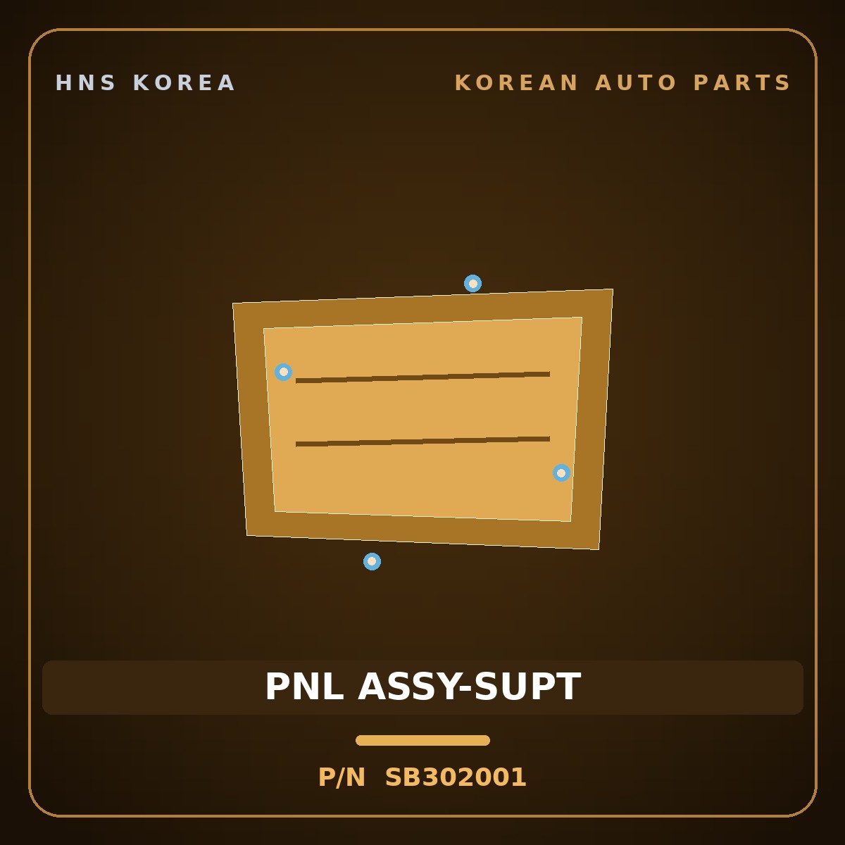 Genuine Mobis PNL ASSY-SUPT SB302001 for Galloper 1998 HNS Parts Korea