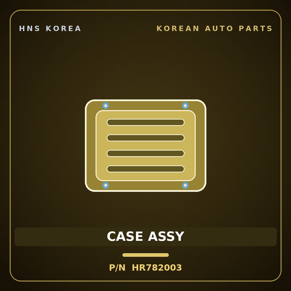 Genuine Mobis CASE ASSY HR782003 for Galloper 1990 HNS Parts Korea