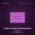 Genuine Mobis SHOE & LINING ASSY-BRAKE,RR AA9G226720 for Granbird 2001 HNS Parts Korea