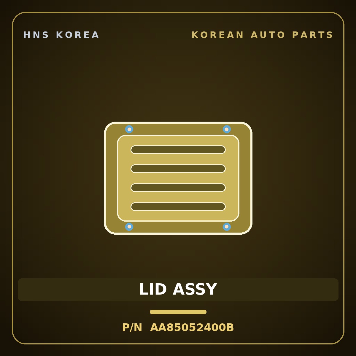 Genuine Mobis LID ASSY AA85052400B for Power Combi 1998 HNS Parts Korea
