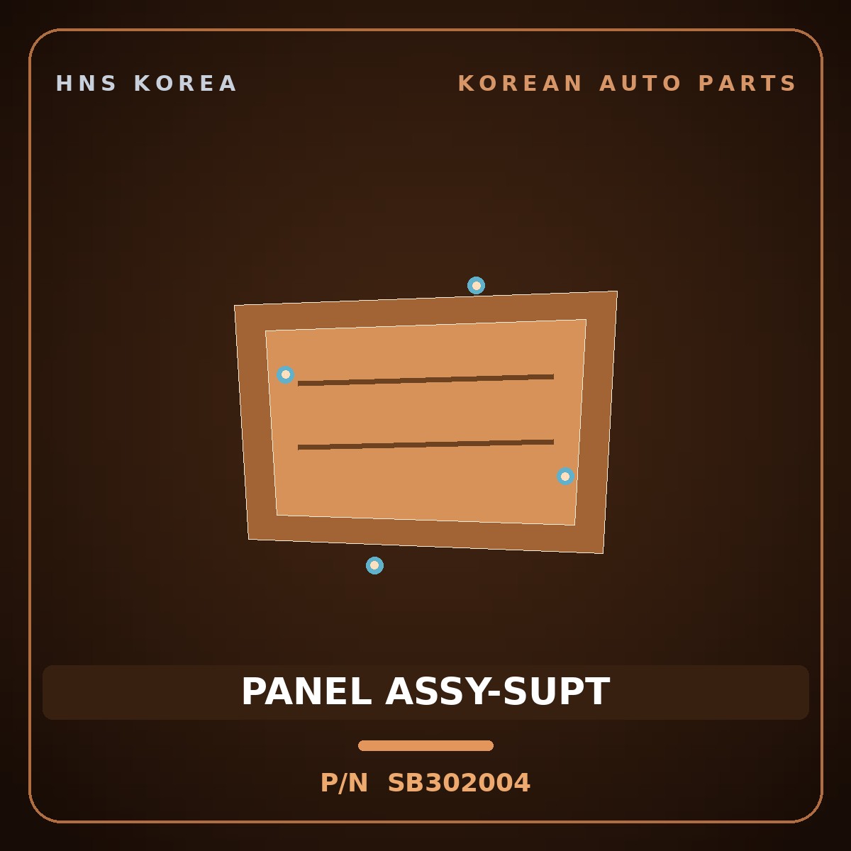 Genuine Mobis PANEL ASSY-SUPT SB302004 for Galloper 1990 HNS Parts Korea