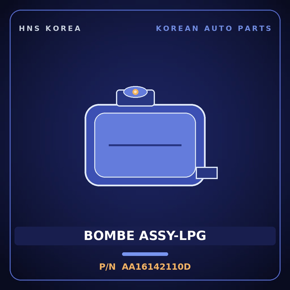 Genuine Mobis BOMBE ASSY-LPG AA16142110D for Towner 2000 HNS Parts Korea