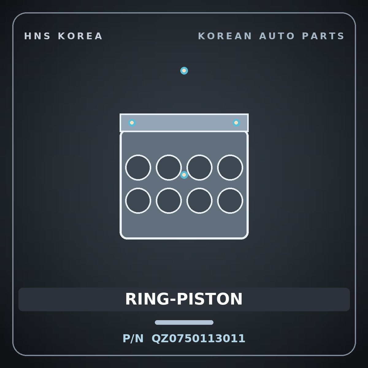 Genuine Mobis RING-PISTON QZ0750113011 for Express 2006 HNS Parts Korea