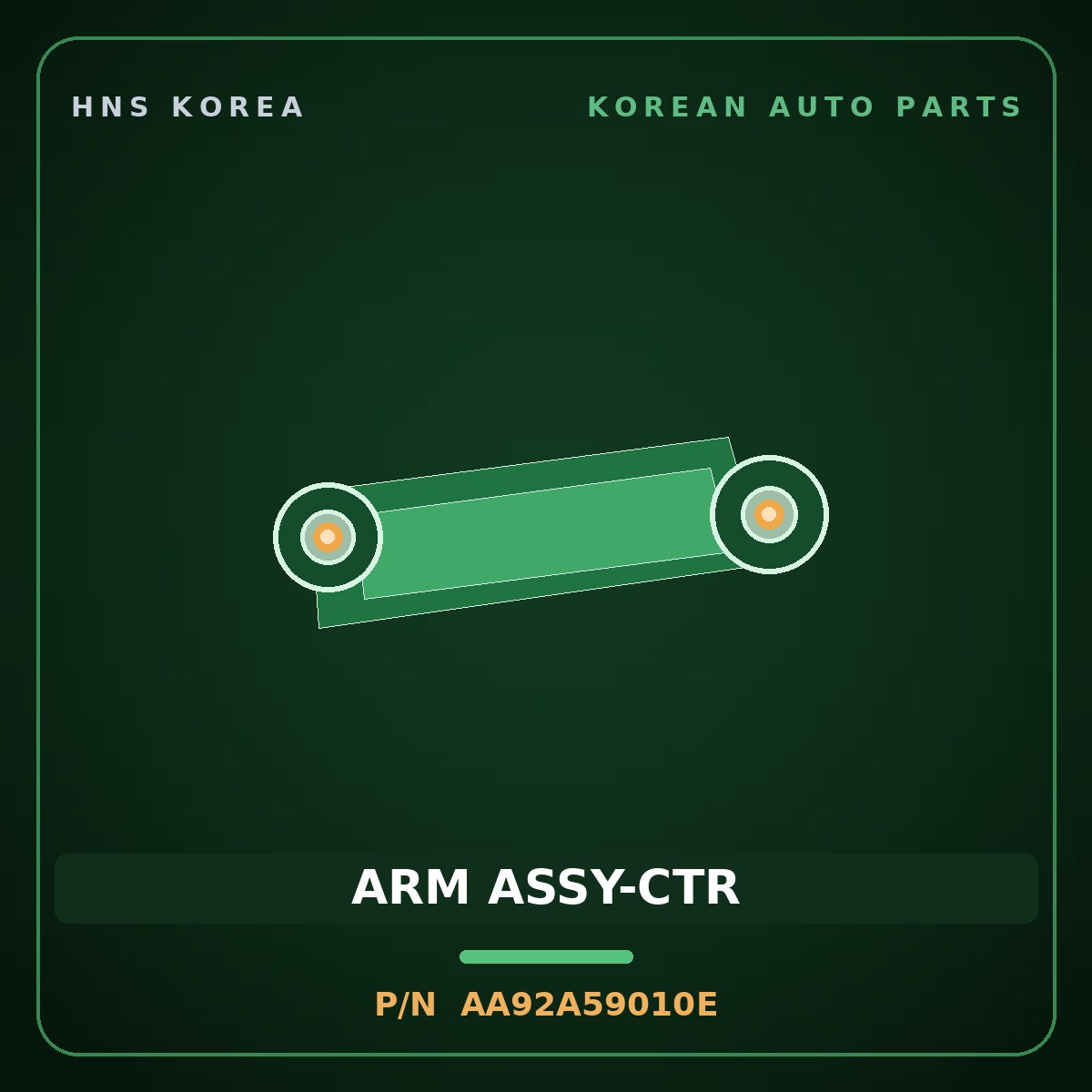 Genuine Mobis ARM ASSY-CTR AA92A59010E for Granbird 2001 HNS Parts Korea