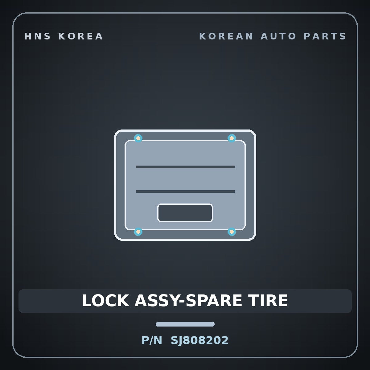 Genuine Mobis LOCK ASSY-SPARE TIRE SJ808202 for Galloper 1990 HNS Parts Korea