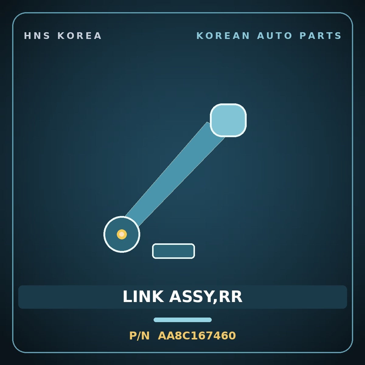 Genuine Mobis LINK ASSY,RR AA8C167460 for Power Combi 1998 HNS Parts Korea