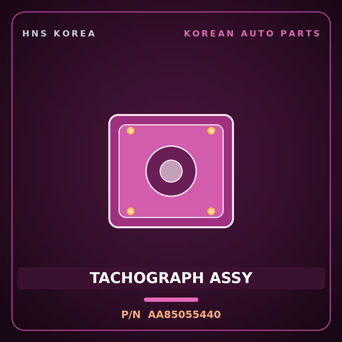 Genuine Mobis TACHOGRAPH ASSY AA85055440 for Power Combi 1998 HNS Parts Korea