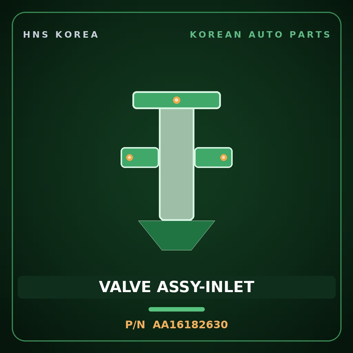 Genuine Mobis VALVE ASSY-INLET AA16182630 for Towner 2000 HNS Parts Korea