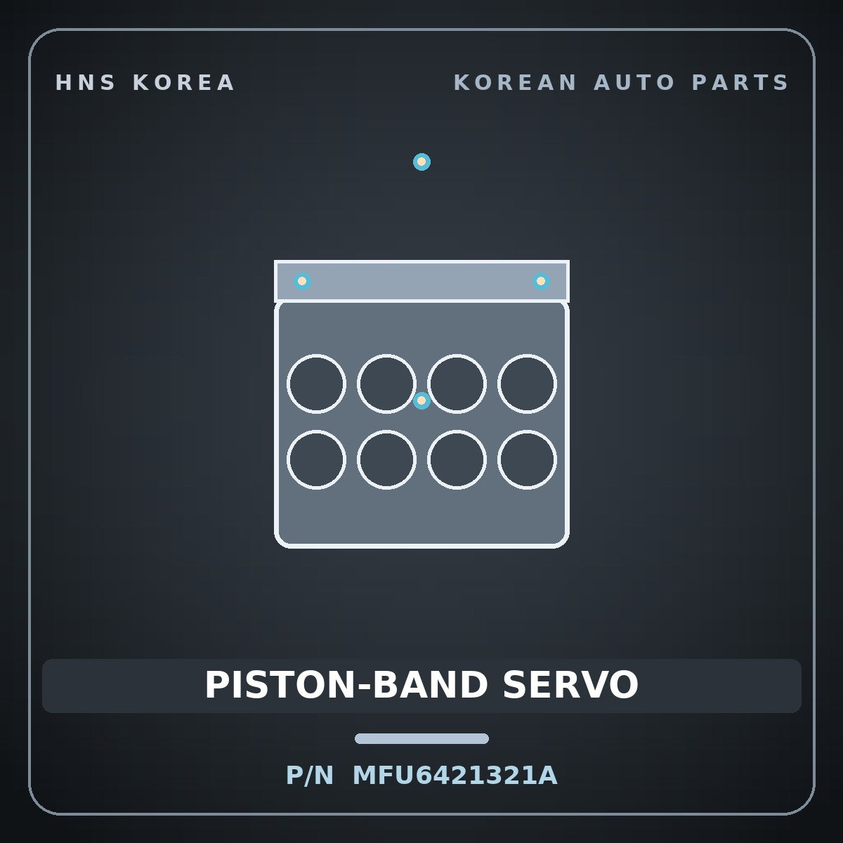 Genuine Mobis PISTON-BAND SERVO MFU6421321A for Cerato 1998 HNS Parts Korea