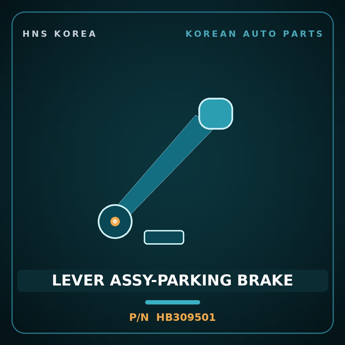 Genuine Mobis LEVER ASSY-PARKING BRAKE HB309501 for Galloper 1990 HNS Parts Korea