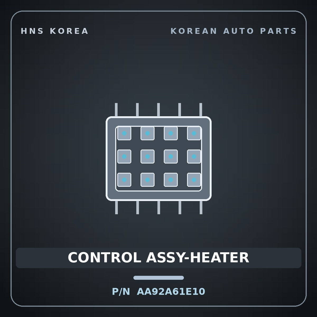 Genuine Mobis CONTROL ASSY-HEATER AA92A61E10 for Granbird 2001 HNS Parts Korea