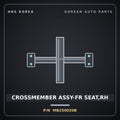 Genuine Mobis CROSSMEMBER ASSY-FR SEAT,RH MB250020B for Galloper 1990 HNS Parts Korea