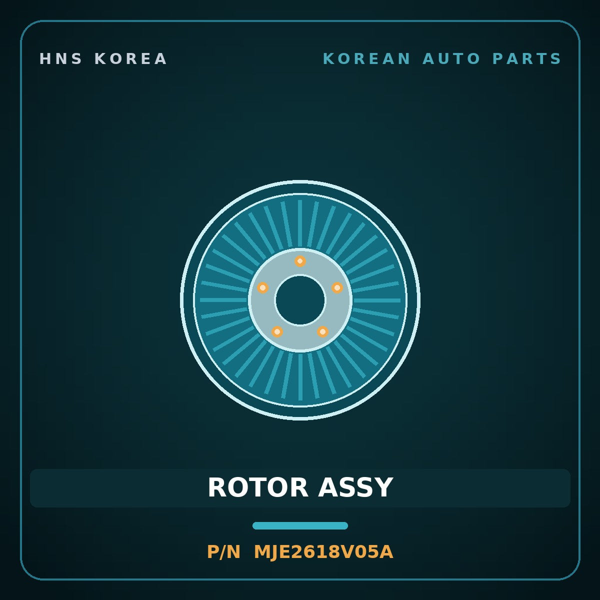 Genuine Mobis ROTOR ASSY MJE2618V05A for Enterprise 1997 HNS Parts Korea