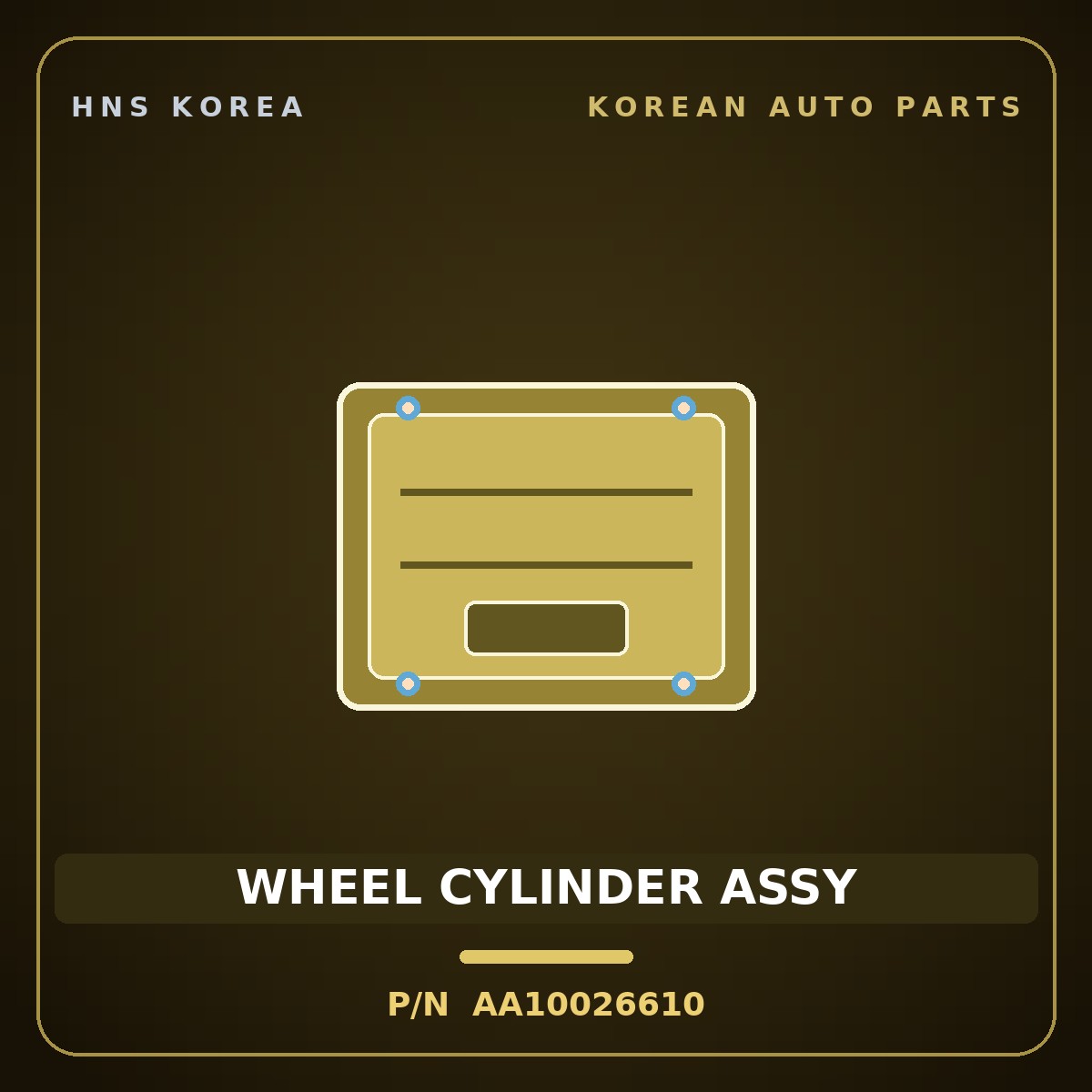 Genuine Mobis WHEEL CYLINDER ASSY AA10026610 for Towner 2000 HNS Parts Korea