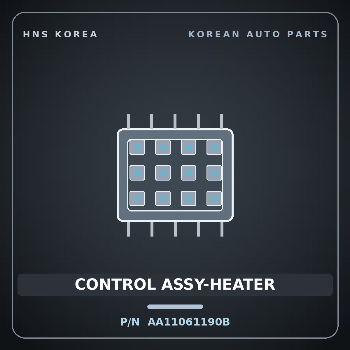 Genuine Mobis CONTROL ASSY-HEATER AA11061190B for Towner 2000 HNS Parts Korea