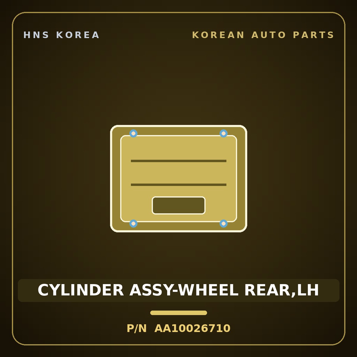 Genuine Mobis CYLINDER ASSY-WHEEL REAR,LH AA10026710 for Towner 2000 HNS Parts Korea
