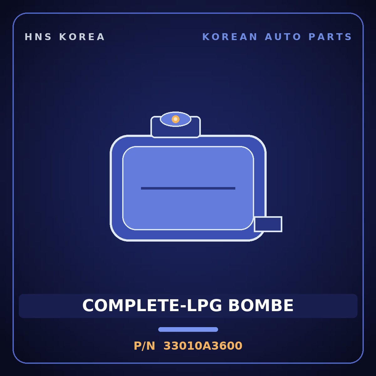 Genuine Mobis COMPLETE-LPG BOMBE 33010A3600 for Ray 2018 HNS Parts Korea