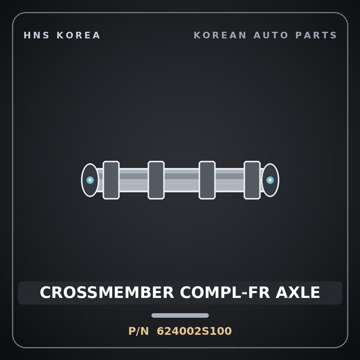 Genuine Mobis CROSSMEMBER COMPL-FR AXLE 624002S100 for Tucson 2010 HNS Parts Korea