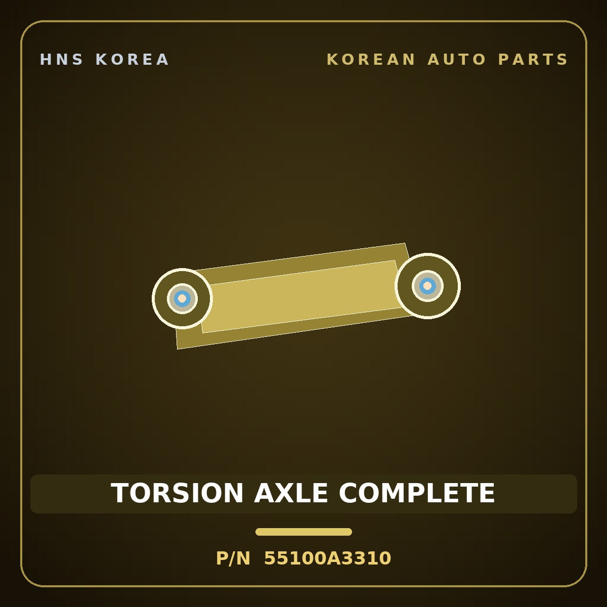 Genuine Mobis TORSION AXLE COMPLETE 55100A3310 for Ray 2023 HNS Parts Korea