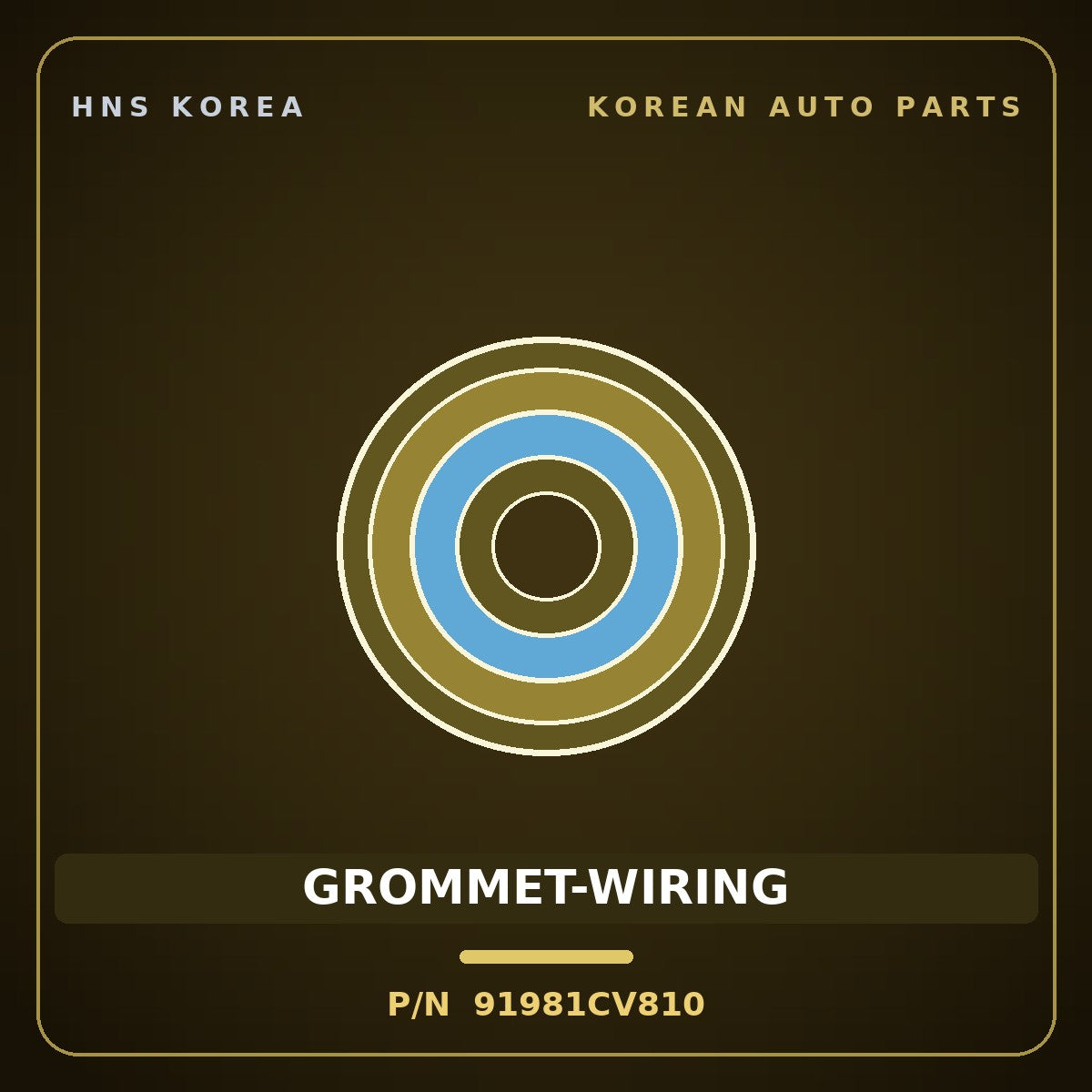 Genuine Mobis GROMMET-WIRING 91981CV810 for ST1 2023 HNS Parts Korea
