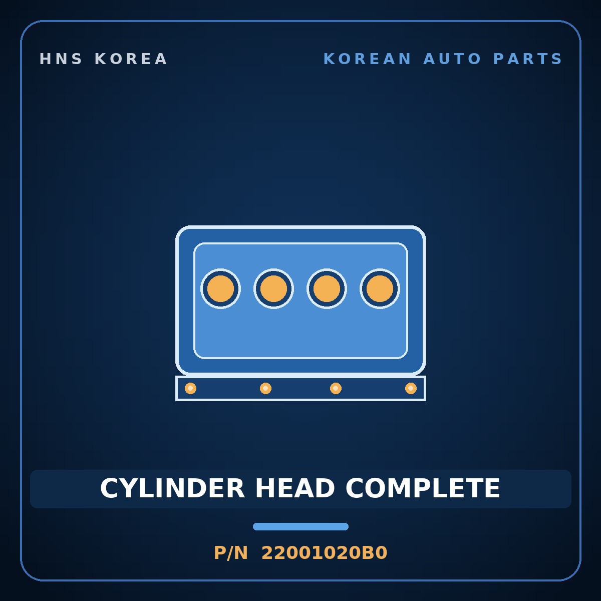 Genuine Mobis CYLINDER HEAD COMPLETE 22001020B0 for Atos 1998 HNS Parts Korea