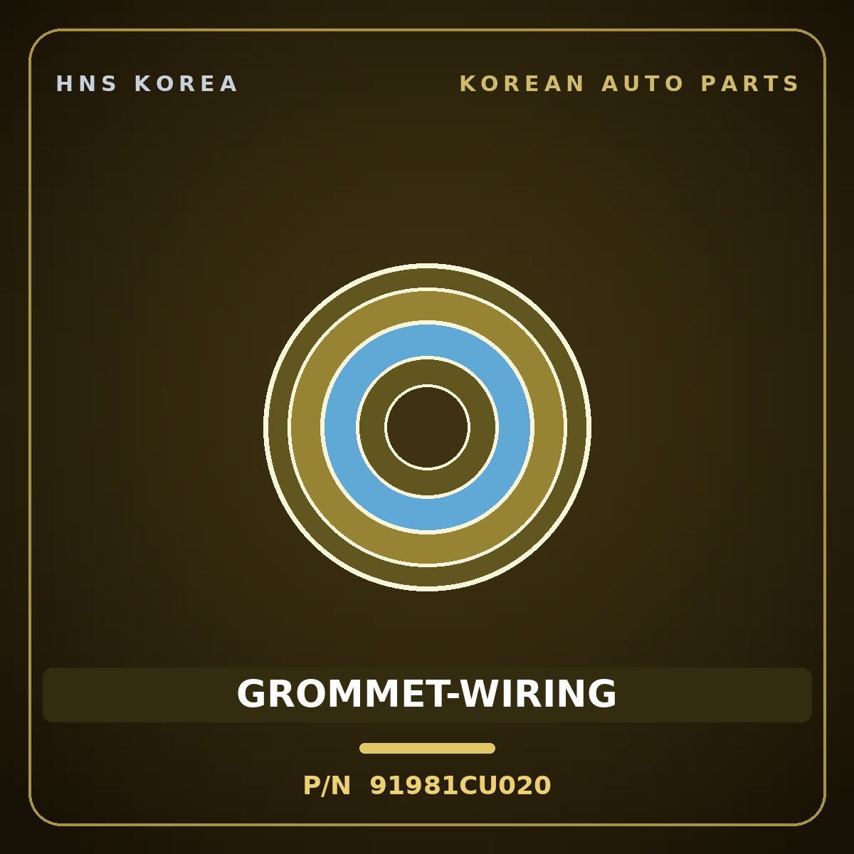 Genuine Mobis GROMMET-WIRING 91981CU020 for Genesis GV60 2021 HNS Parts Korea