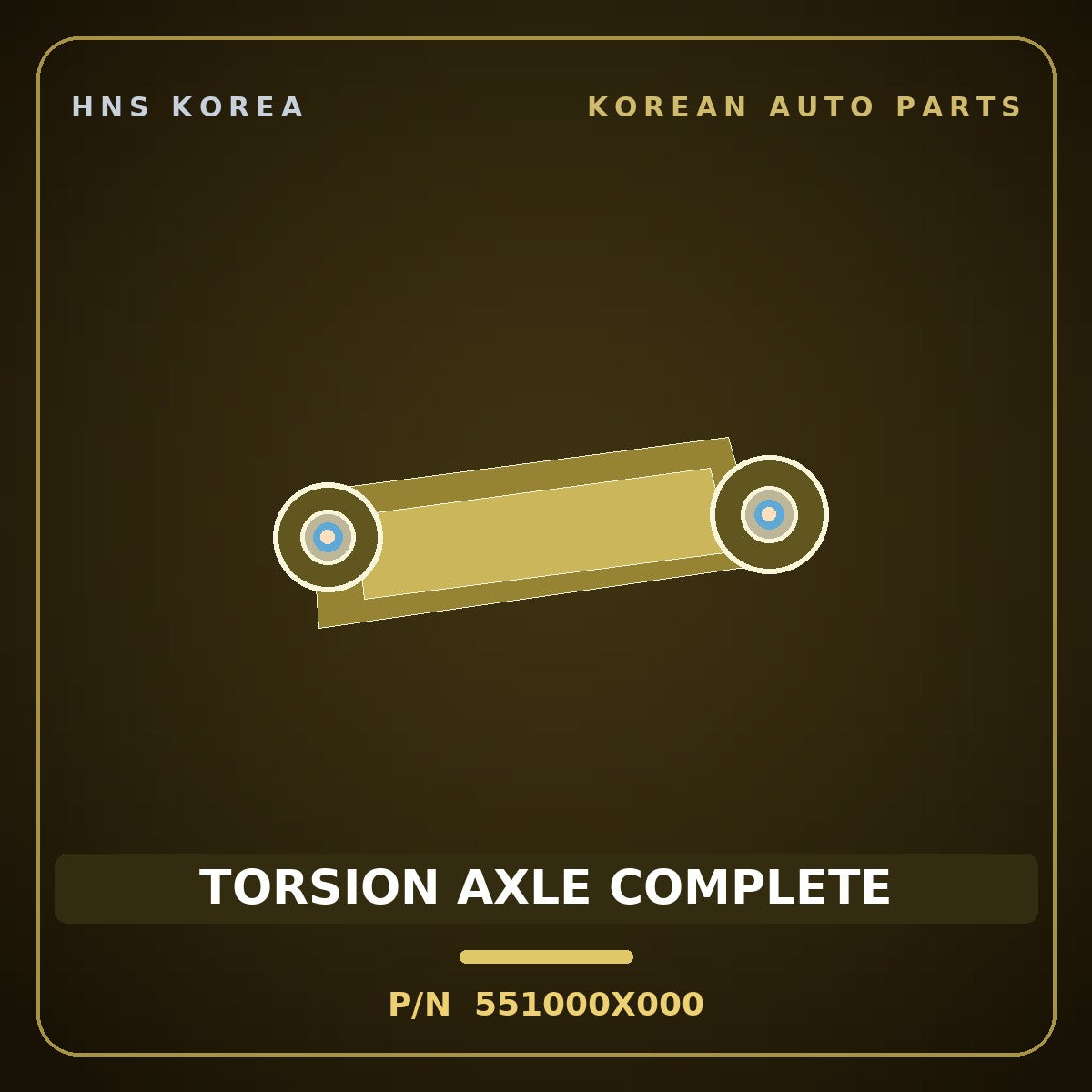 Genuine Mobis TORSION AXLE COMPLETE 551000X000 for BlueOn 2011 HNS Parts Korea