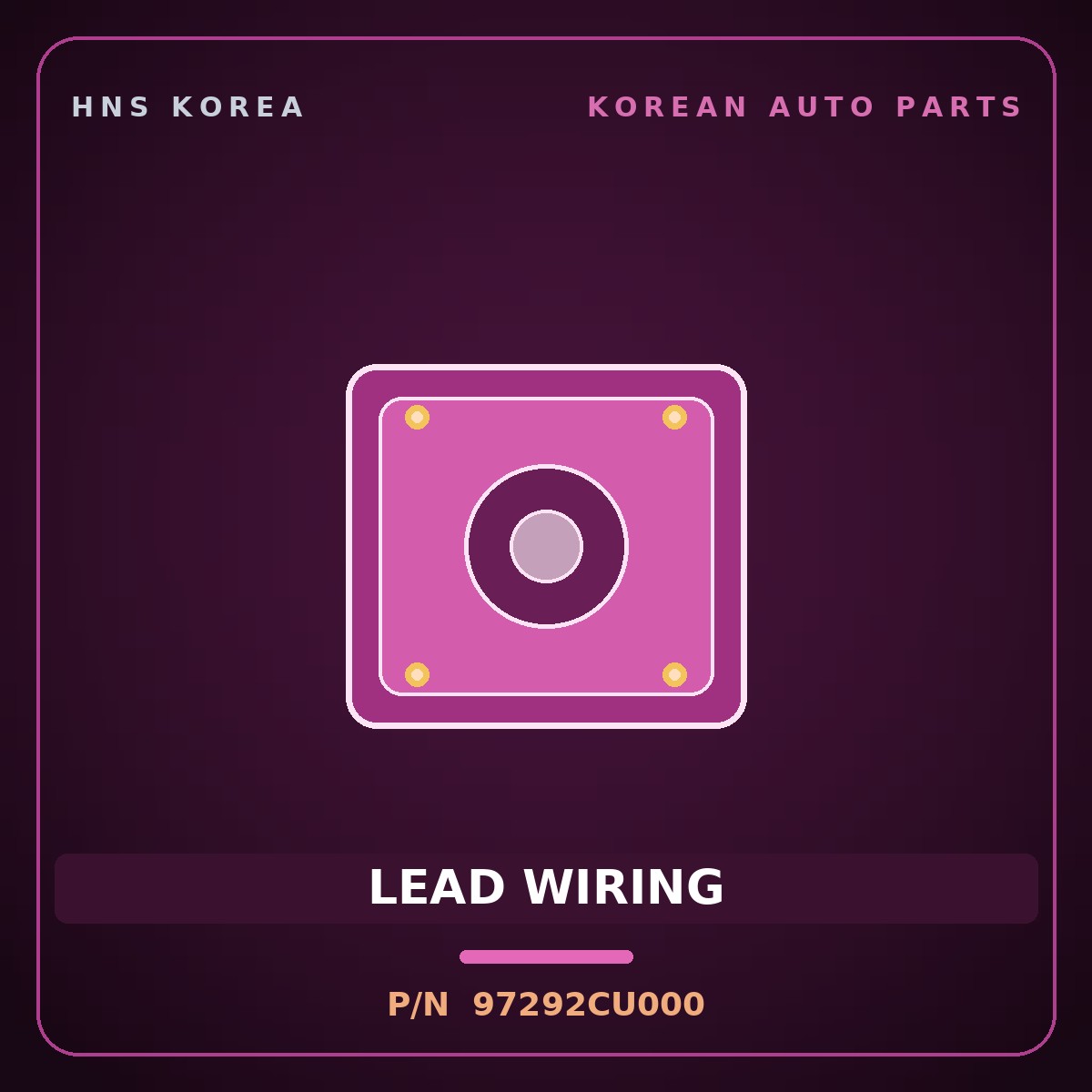 Genuine Mobis LEAD WIRING 97292CU000 for Genesis GV60 2021 HNS Parts Korea