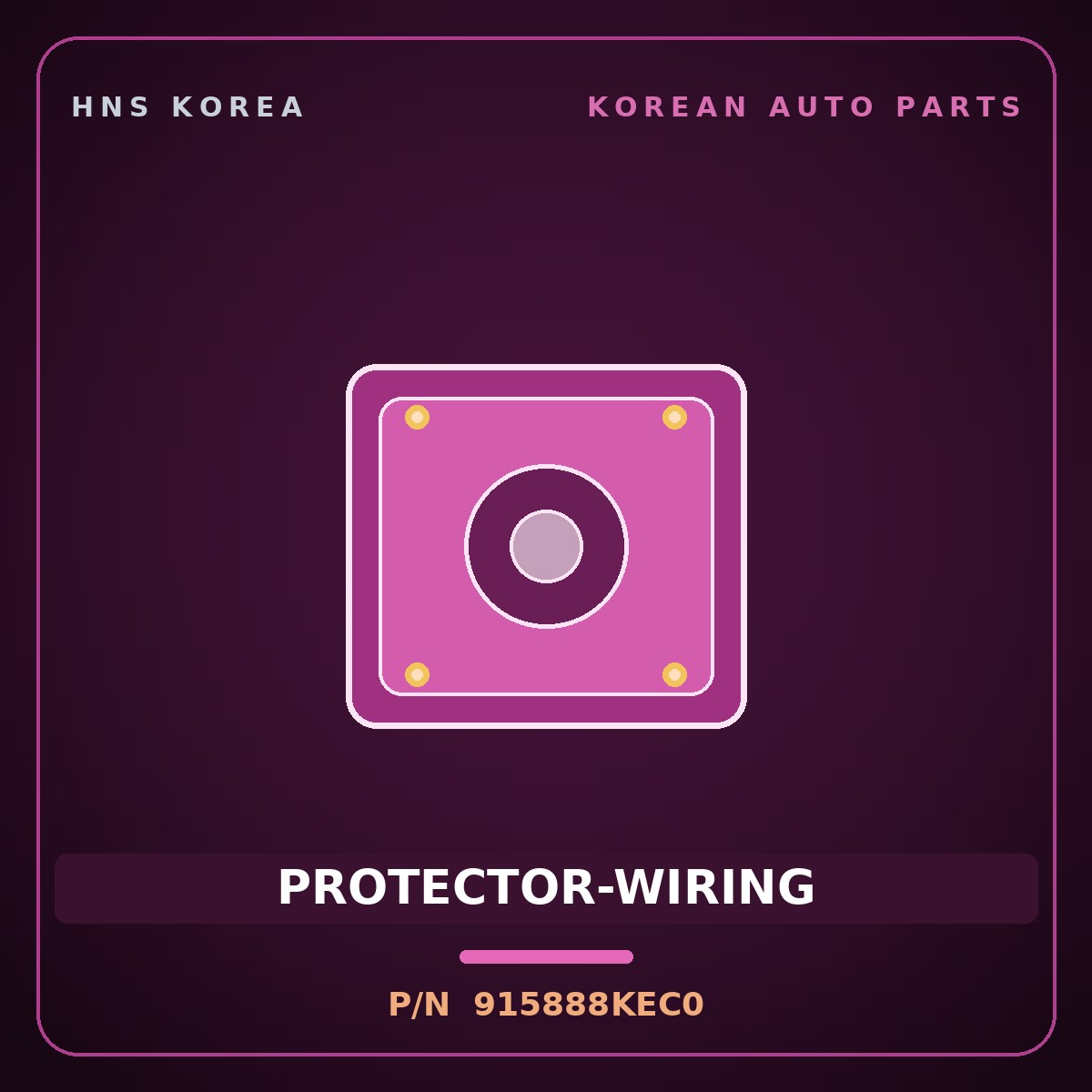 Genuine Mobis PROTECTOR-WIRING 915888KEC0 for Elec City 2008 HNS Parts Korea