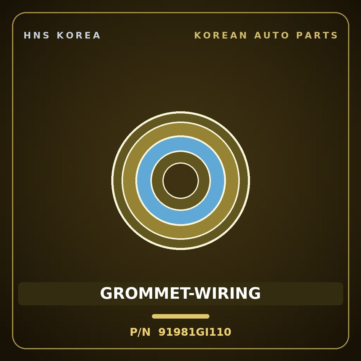 Genuine Mobis GROMMET-WIRING 91981GI110 for Ioniq 5 2024 HNS Parts Korea