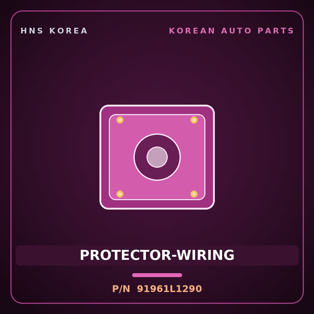 Genuine Mobis PROTECTOR-WIRING 91961L1290 for Sonata 2019 HNS Parts Korea