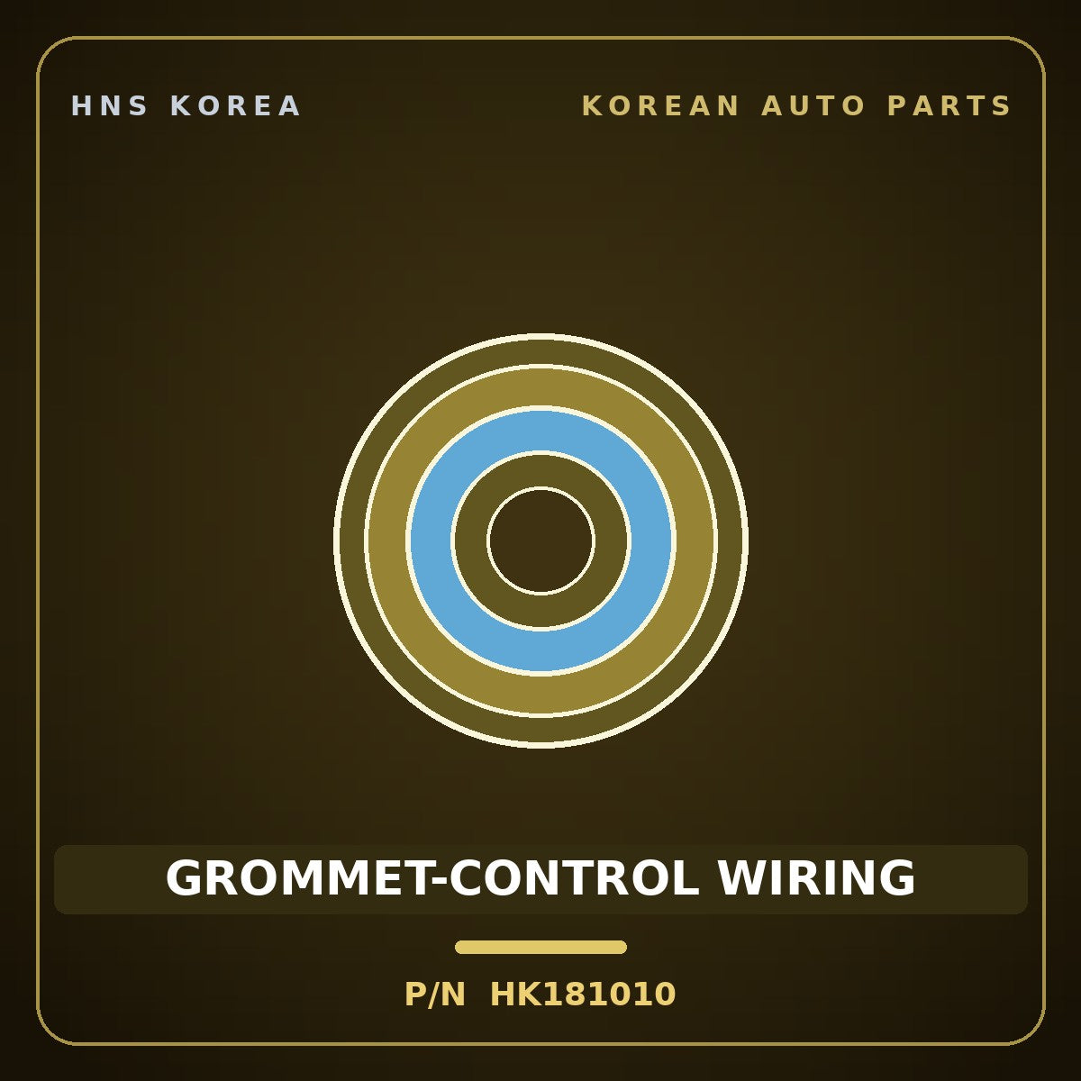 Genuine Mobis GROMMET-CONTROL WIRING HK181010 for Galloper 1998 HNS Parts Korea