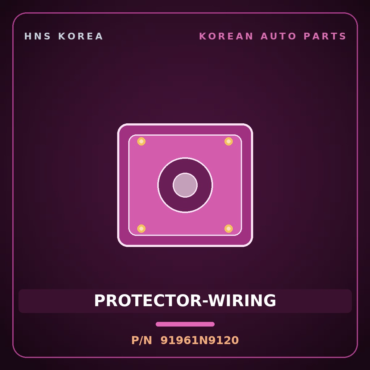 Genuine Mobis PROTECTOR-WIRING 91961N9120 for Tucson 2021 HNS Parts Korea