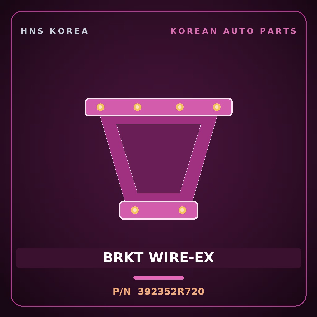 Genuine Mobis BRKT WIRE-EX 392352R720 for Genesis GV70 2021 HNS Parts Korea