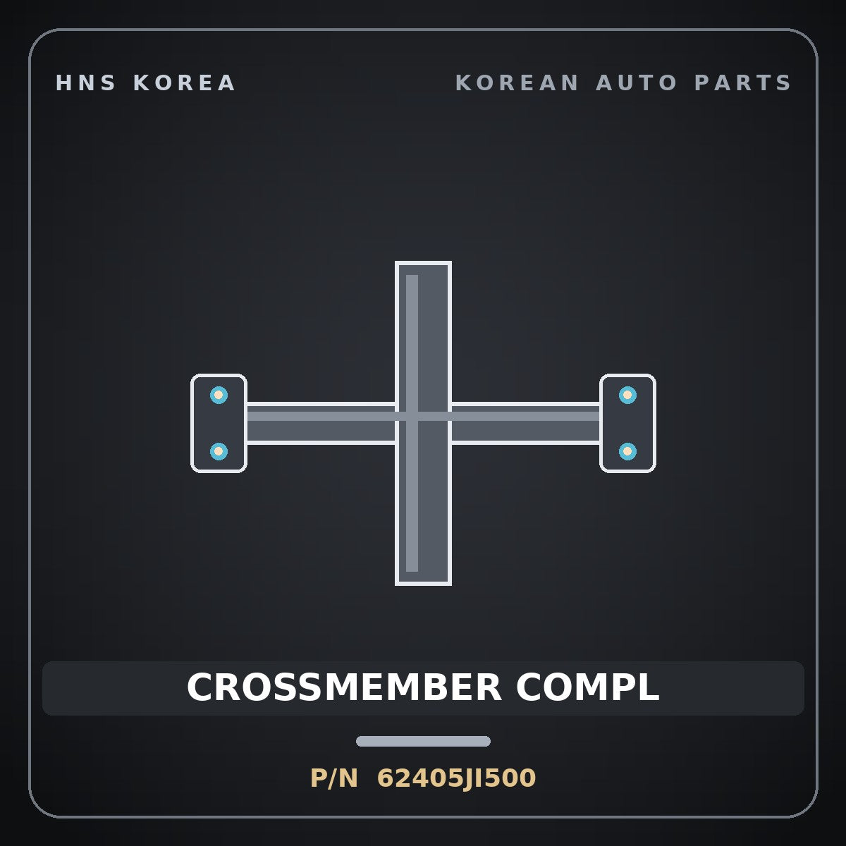 Genuine Mobis CROSSMEMBER COMPL 62405JI500 for G80 2021 HNS Parts Korea