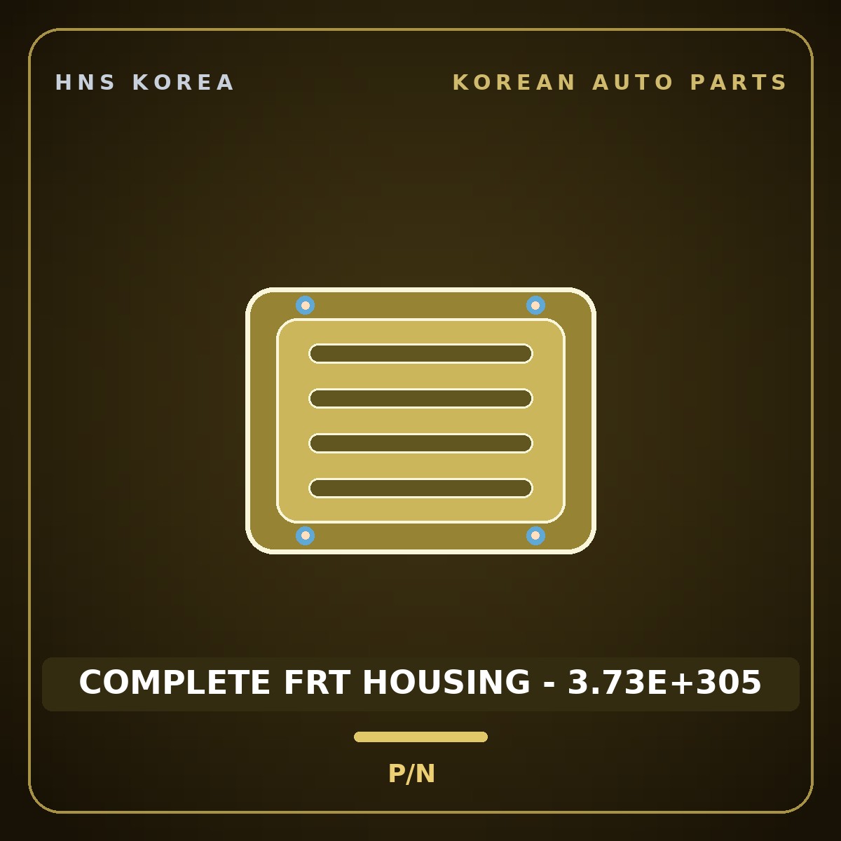 Genuine Mobis COMPLETE FRT HOUSING - 3.73E+305  for Carens 2010 HNS Parts Korea