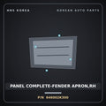 Genuine Mobis PANEL COMPLETE-FENDER APRON,RH 646002K300 for Soul 2012 HNS Parts Korea