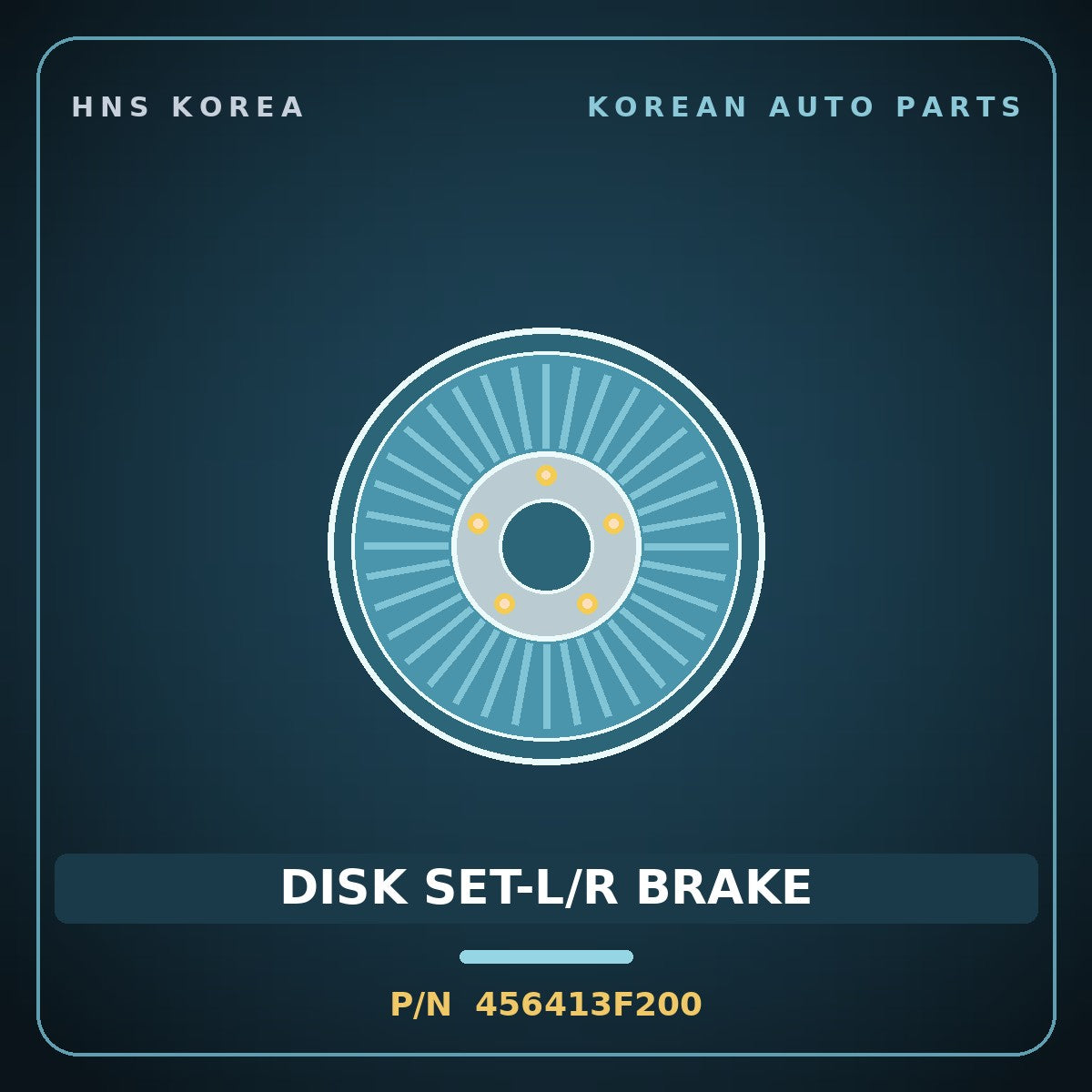 Genuine Mobis DISK SET-L/R BRAKE 456413F200 for Grandeur 2020 HNS Parts Korea