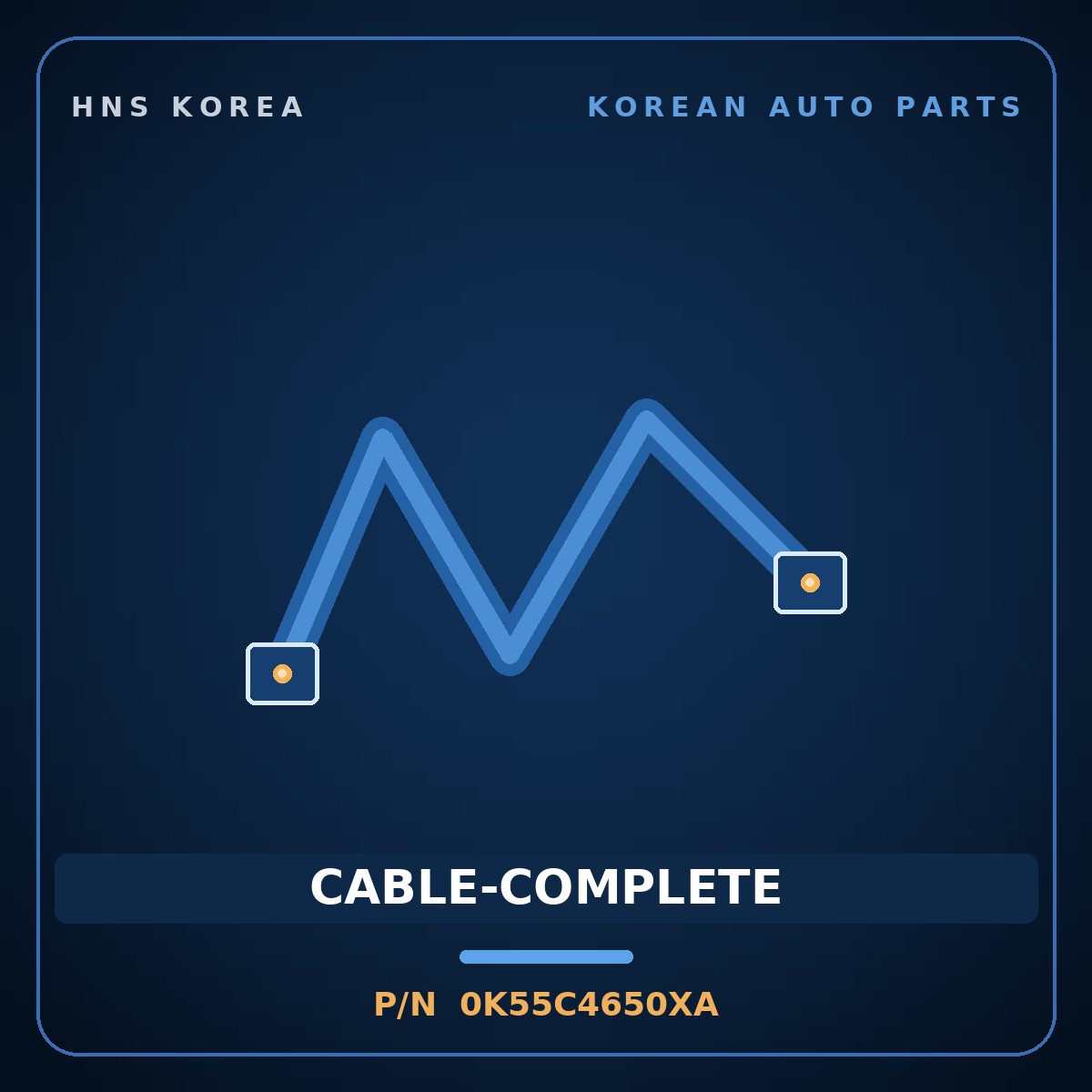 Genuine Mobis CABLE-COMPLETE 0K55C4650XA for Carnival 1998 HNS Parts Korea