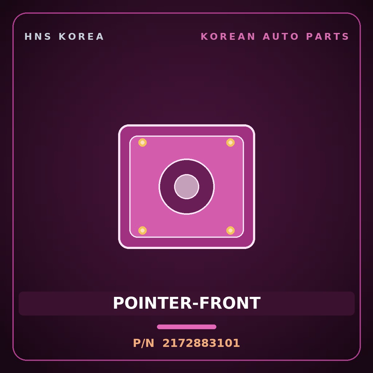 Genuine Mobis POINTER-FRONT 2172883101 for Aero City 2004 HNS Parts Korea