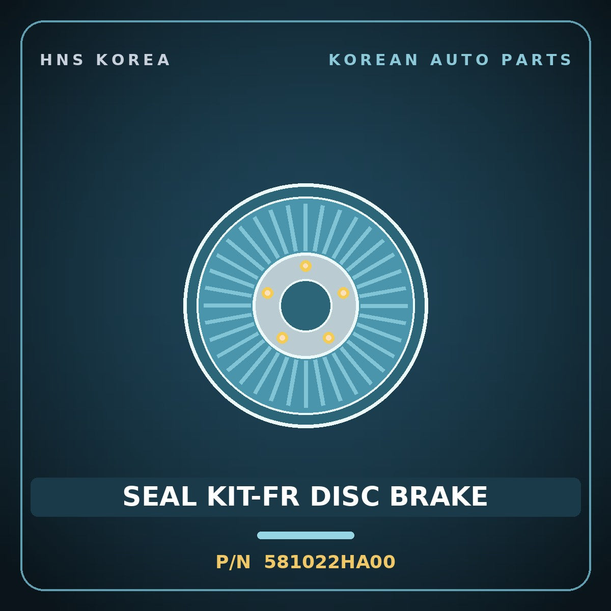 Genuine Mobis SEAL KIT-FR DISC BRAKE 581022HA00 for Avante 2006 HNS Parts Korea