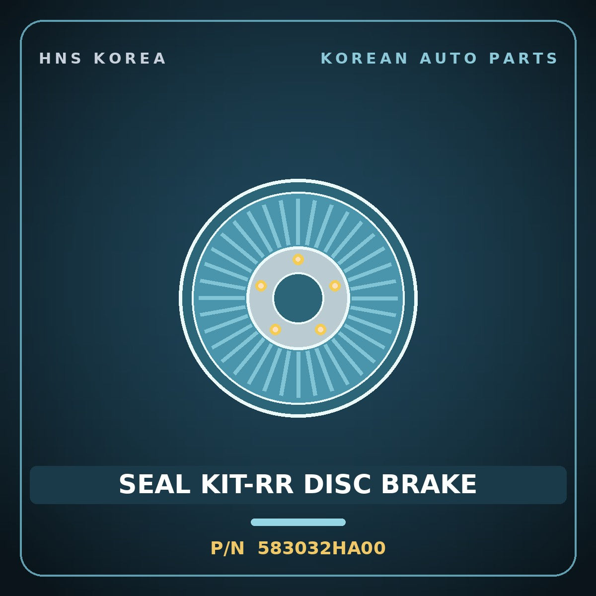 Genuine Mobis SEAL KIT-RR DISC BRAKE 583032HA00 for Avante 2006 HNS Parts Korea