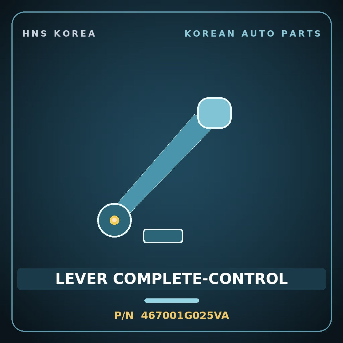Genuine Mobis LEVER COMPLETE-CONTROL 467001G025VA for Pride 2006 HNS Parts Korea